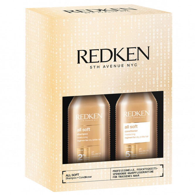 Redken Pack All Soft Champú & Acondicionador 300ml
